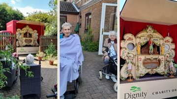 Giant barrel organ surprise at Lincolnshire care home